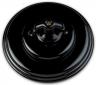 Garby Colonial - Black porcelain - Retro knob