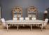 Mesa de comedor vintage extensible madera natural y gris