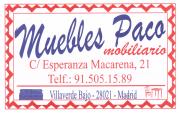 Muebles Paco Mobiliario,s.l.