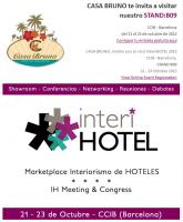 Casa Bruno expositor en InteriHotel2015 en Barcelona