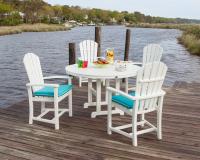 CASA BRUNO conjunto de comedor con sillas Adirondack