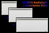 RADIALIGHT Pack 3 convectores STYLO